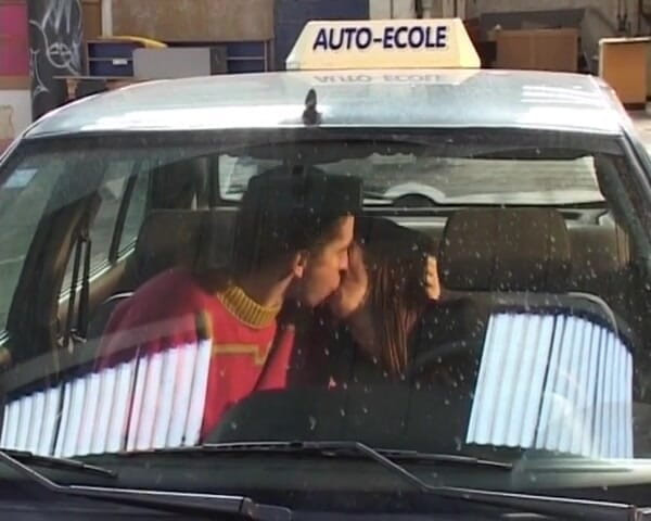 Filles Francaises: Şimdiye kadarki en ateşli kızıl saçlı Fransız arka koltukta anal...