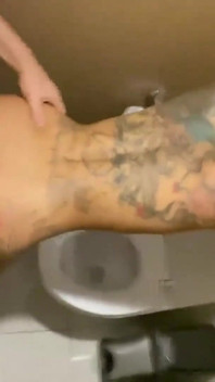Johntronx - Fucking a Slutty Hot Tattooed Babe in a Bathroom