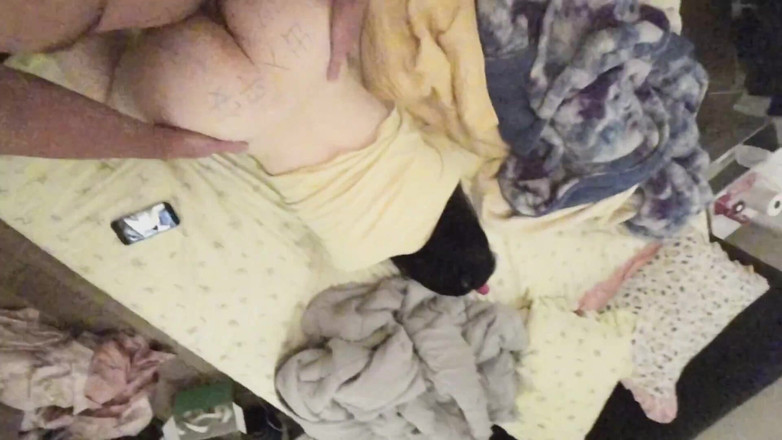 SquishMallow3328: Mňam Jimmy píše na Slutty Kitty a Cums Inside Her...