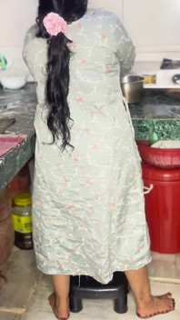 Stepsister-in-law's Saree Slipped in the Kitchen - Stepbrother-in-law Squeezed Her Before Letting Go