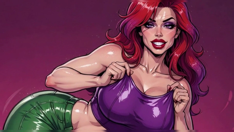 AI Porn: Busty Ariel Animation