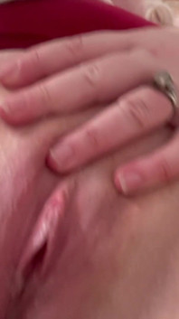 MILF Stepmom Shows Cum in Pussy