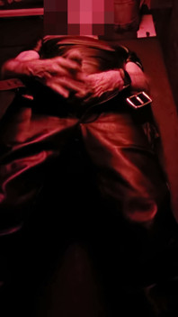 Cruising the Darkroom in Leather Pants