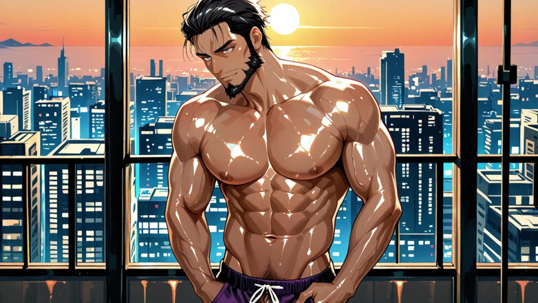 Erotic Man: Ai generovaná intenzivní svalovina muži