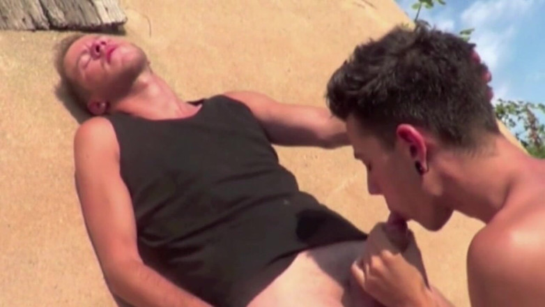 TWINKS TWINKS TWINKS: Twee Seyx-tweelingen neuken buitenshuis