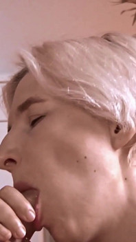 Hot Blonde MILF Sucks Cock