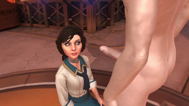 Wraith ward: Bioshock Elizabeth sex oralny i wytryski: parodia Bioshock