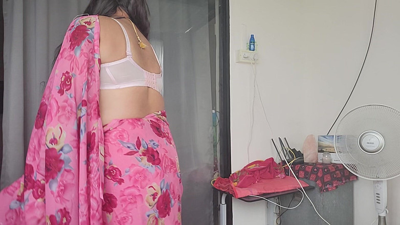 Indiansissychubby: Pink Sari Laali Lal Lal Diste Mi Bhari Raja Bocha...