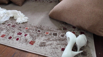 Asian Cuntz: Asiática pequena beleza vestindo lingerie e provocando em vídeo solo