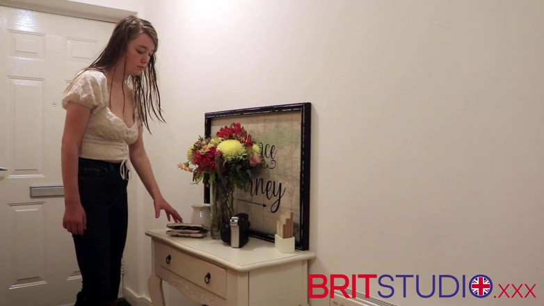 Brit Studio: Naughty 18-year-old college girl getting spanked by stepmom