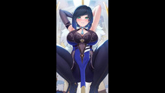 Velvixian_2D: Yelan - Phut Hon Dance (bez sexu)