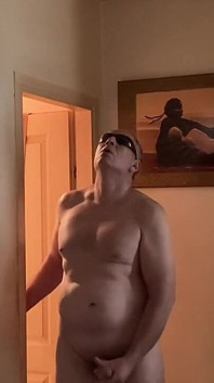 Working Out After Playing with My Cock