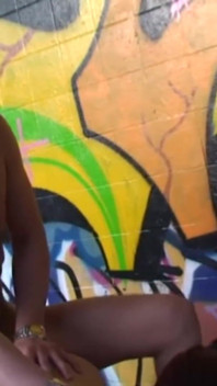 Fucking nasty bitch in the abandoned building