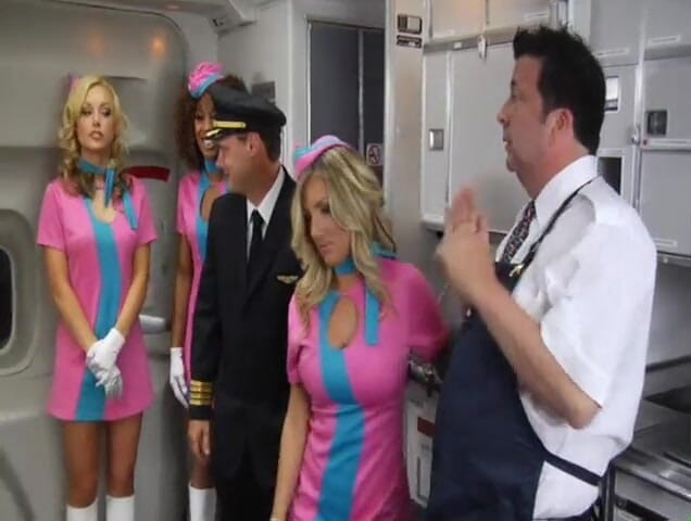 Adventures In Pornland: Flight Attendants - Bts Part 5 - Outtakes and Bloopers