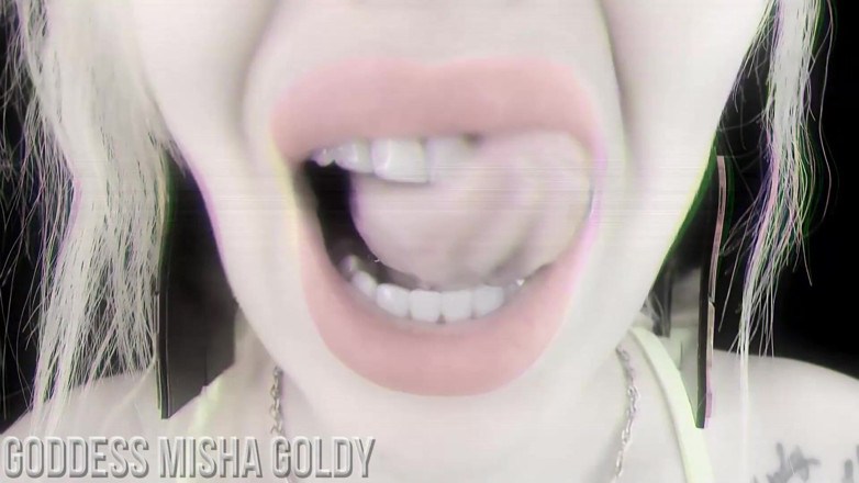 Goddess Misha Goldy: Nebudeš moci říct ne mým červeným žhavým rtům