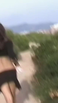 Angelina: Angelina Flashing Her Pussy and Ass
