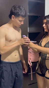 Horny Stepsister with Big Tits Asks Me to Take Pictures for Her Boyfriend We Get so Horny That We End up Fucking