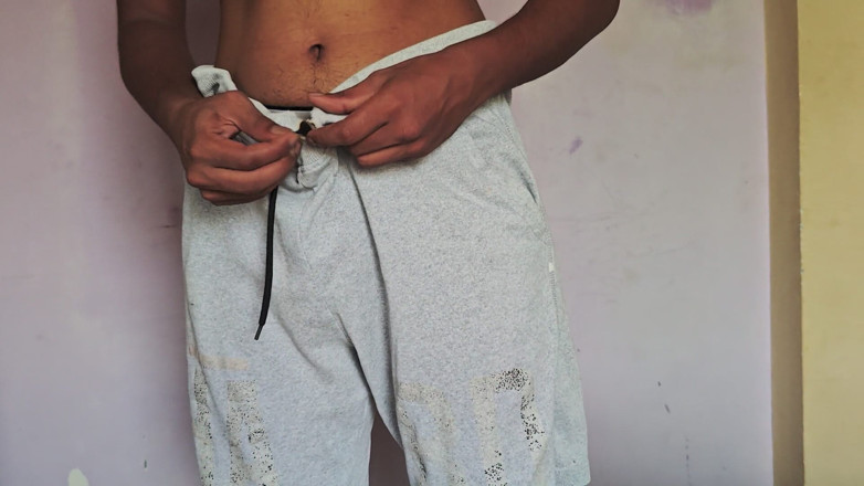 Black Devil: Indian Boy Taking Bath with Big Dick