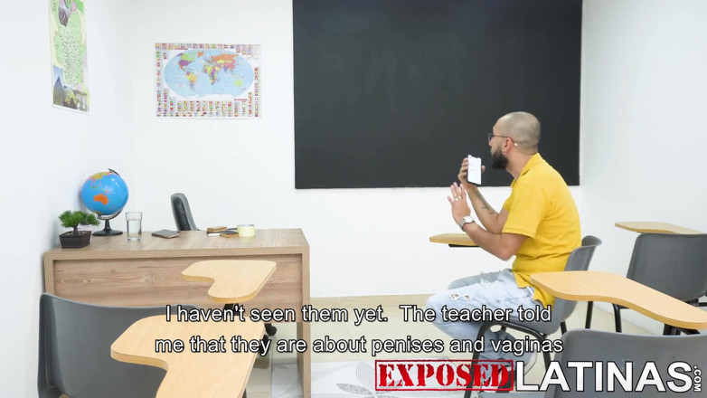 Exposed Latinas: Cikgu bertetek besar dipenuhi pepeknya dengan zakar besar