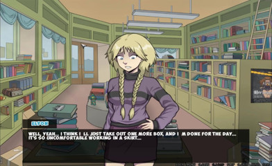 Hentai World: Heksenjager schattige blondine met grote kont in boekhandel en haar...