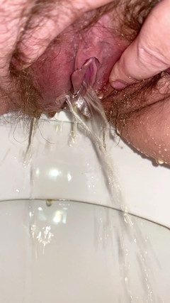 Ms Pee Piss: Čůrací deník. Vítejte na mé toaletě. Chlupatá kundička čůrá a chčije...