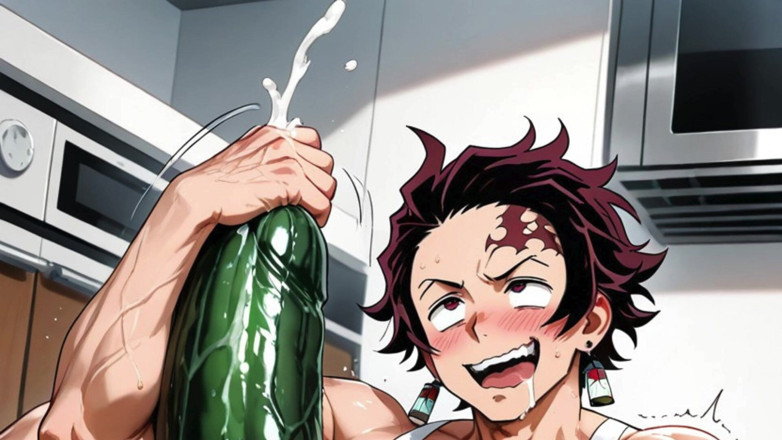 Trans-Men FTM Hentai: Femboy Ftm Empujando Enormes Pepinos Por Sus Agujeros Viscosos. Humillación...