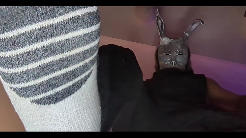 WolfgangWhite: Shoes and Socks Domination by Scary Bunny