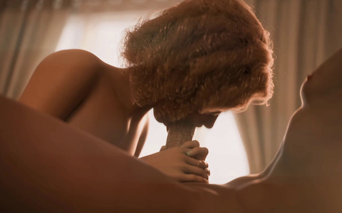 3D Cartoon Porn: Seven Realms 34 Atlas pieprzy Ginę Creampie Następnie Naya BJ