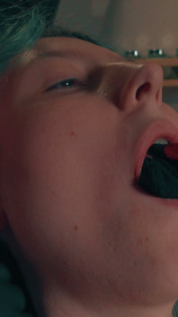 Dirty Sock Gag Hand Over Mouth - Stepmom Punishes Skinny Stepdaughter in the Kitchen