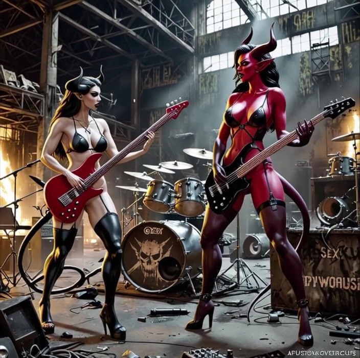 Horny van stevie: Sukkubus-metal-band-musikvideo