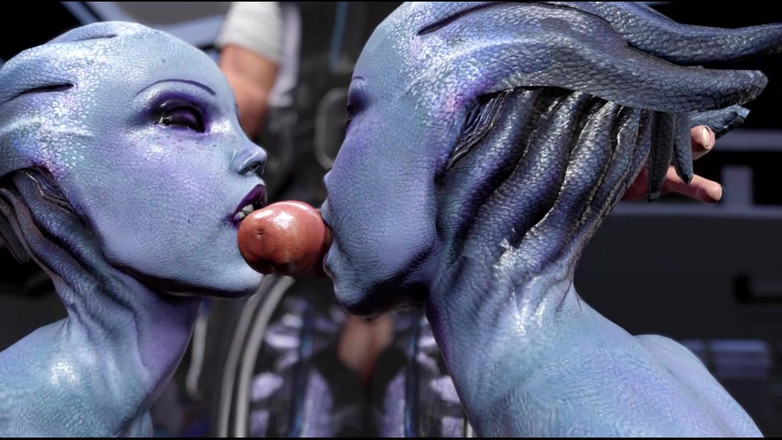 denisporco animation: Asari twins người nước ngoài làm tình