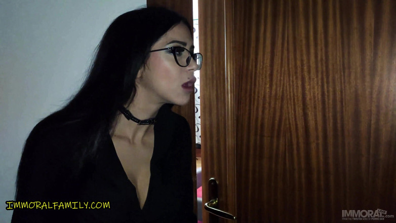 Immoral Family: Pervert stepson &amp; buddy creampie crazy rimming stepmom