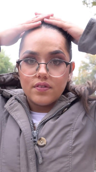 German Scout - Curvy Latina Teen with Glasses Esperanza Del Horno Pick up for Casting Fuck