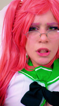 Otaku No Anal Heavy: Cosplayer Aux Cheveux Roses Qui Chevauche Ses Fesses Sans Relâche