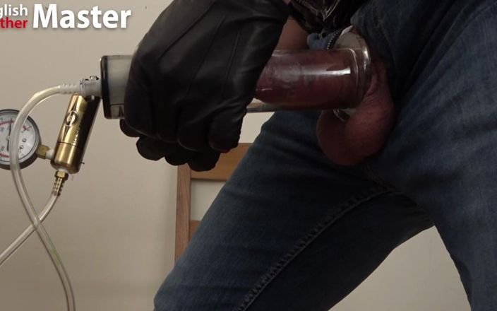 EnglishLeathermaster: Jeu de pompe à vide en cuir et jean