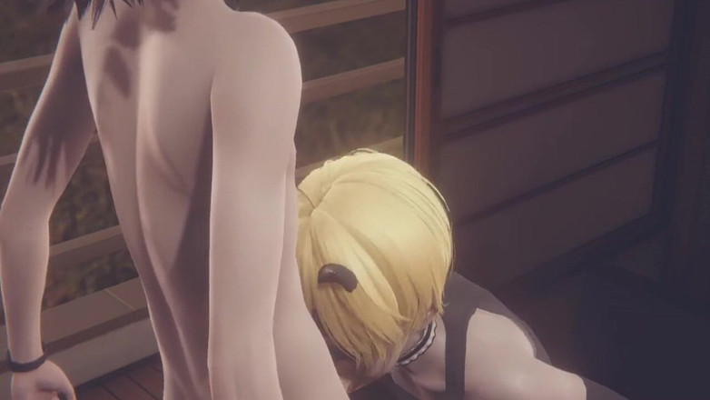 Yaoitube: Yaoi - Cat Femboy Blowjob and Cum in His Mouth