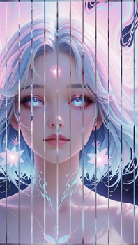 Ai Art estética: retratos de desnudos etéricos en sueños de neón