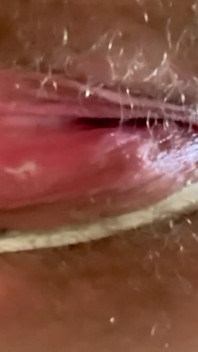 Cspot Sneak Peek of Dripping Hairy Pussy From Below