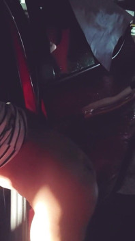 Late Night Residential Parking Lot Dildo Fuck and Squirt