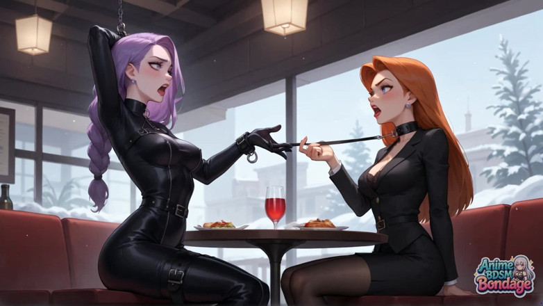 Anime BDSM Bondage: बाउंड डिलाइट ट्रिपल स्ट्रैप-ऑन दूध फुहार छोड़ने वाली वेश्या xxx!