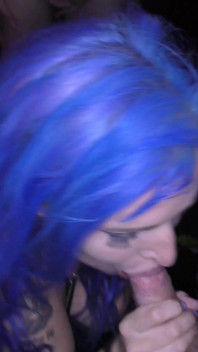 Red and Blue Haired Sluts From UK Enjoying Facials