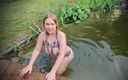 Maja Meer: Foda quente com gozada interna na lagoa e esguicho