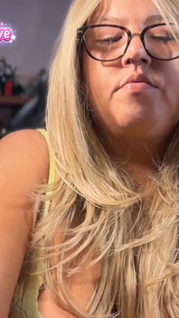 Bronze Saggy Tits BBW MILF Chain Smoking Parliament Longs & French Inhales in Neon Green Lingerie
