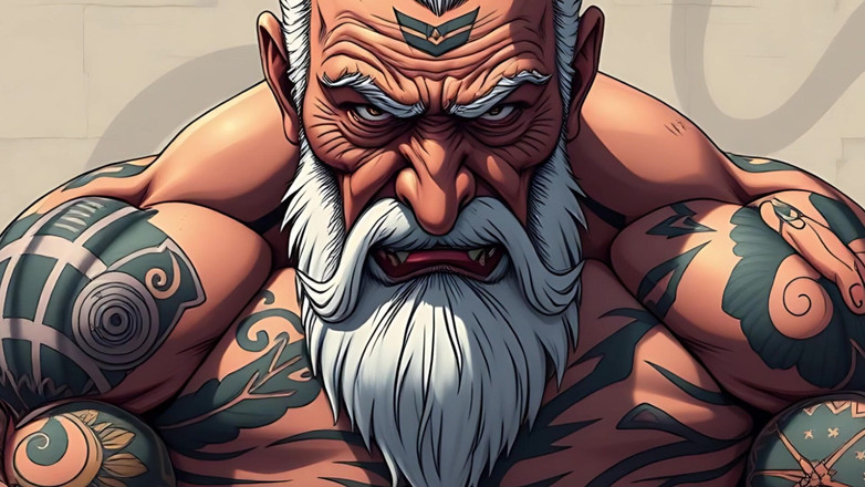 Erotic Man: Ai Muskel und fantasie tattoo-männer