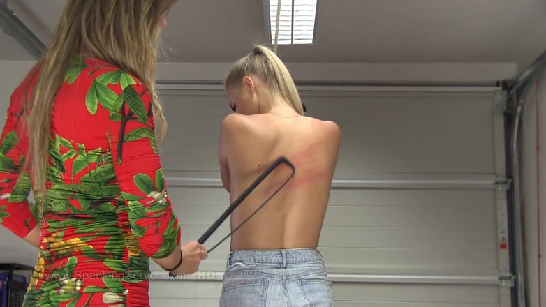 Spanking Server: Kate Bare Back Whip 46232
