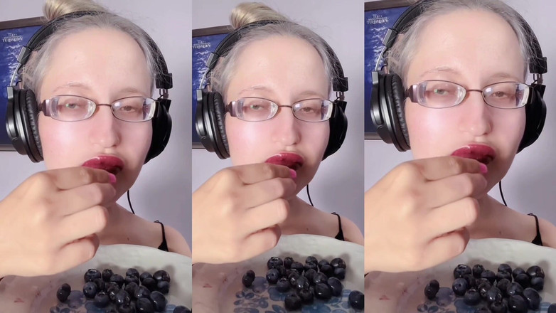 FinDom Goaldigger: Asmr Blueberry Ăn - Asmr, Kính mắt, Giantess