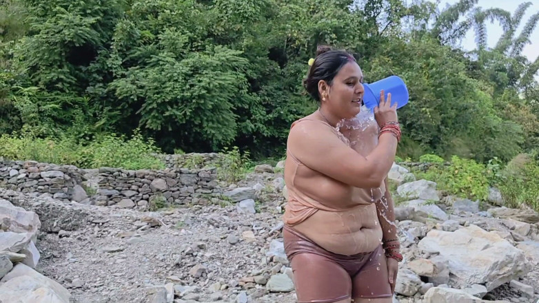 pujaprem: Hardcore Camping Sex Involving Big Cock and Tent