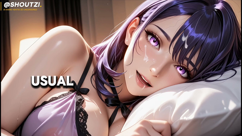 Shoutzi Anime Hentai3D Uncensored: Луна, чиста блакитна повія в нижній білизні, нова гаремна дівчина, секс у спальні раком, мінет на обличчя, 4k120