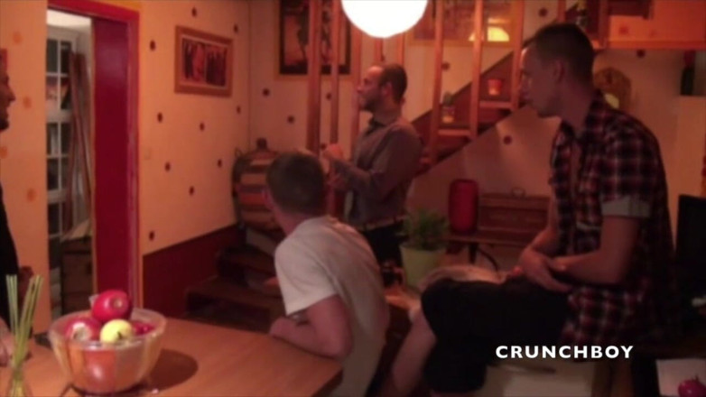 Crunch Boy: Sexy ebony twink fucked by the pornstar Stany Falcone