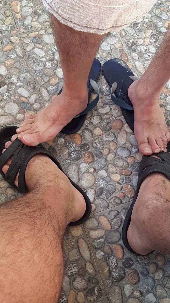 Grand Dick: Feet and Dicks on the Balcony
